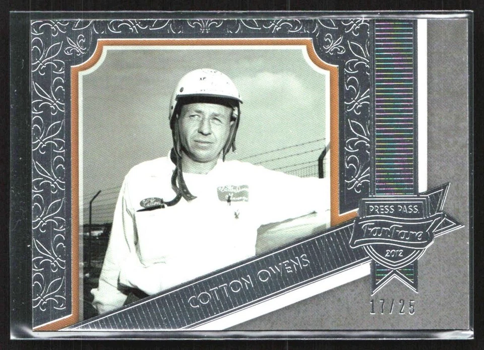 Cotton Owens 2012 Press Pass Fanfare Silver /25 B #92 - Image 1 of 3