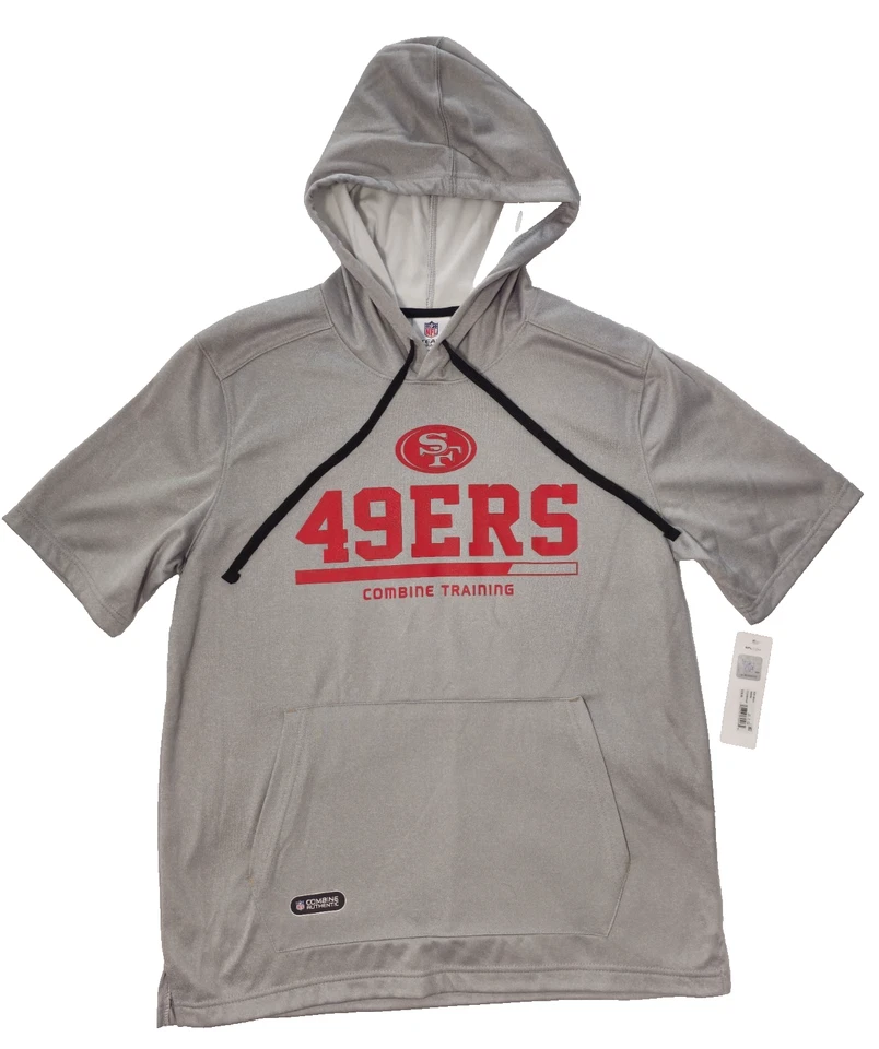 San Francisco 49ers NFL Gray Combine Training Hoodie Sweatshirt L