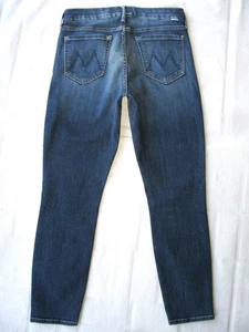 Pantalones de mezclilla cortos ajustados medianos Mother Looker para mujer talla 28 azules desgastados + elásticos L26 - Imagen 1 de 14