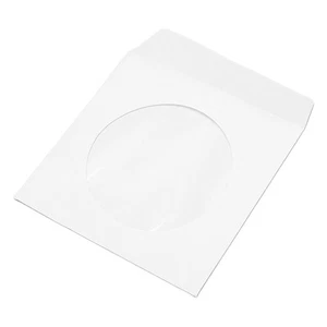 100 Pack CD DVD Sleeves Envelopes Thick Reusable Dustproof Disc Sleeves With FY - Afbeelding 1 van 22