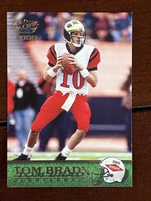 Pacific Tom Brady Rookie Patriots RC 2000 Foto 1 de 2