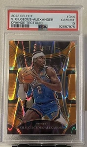 2023-24 Panini Select Shai Gilgeous-Alexander Orange Tectonic PSA 10 #344 POP 4 - Picture 1 of 3