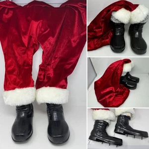 Gemmy 5 Ft Singing Dancing Animated SANTA Pants & Boots ONLY Replacement Parts - Picture 1 of 23