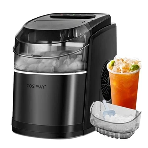 Countertop Ice Maker 26.5lbs/Day Self-Cleaning Machine with Flip Lid Black - Picture 1 of 10