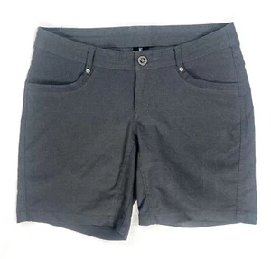 KUHL Shorts Women’s 4 Grey Trekr Performance Drawstrings Hiking 8” Inseam - Picture 1 of 15