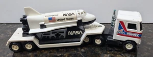 NASA Challenger Space Shuttle Buddy L Mack Truck Anhänger Spielzeug Set - Bild 1 von 14