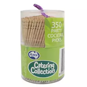 Wooden Cocktail Picks Toothpicks Catering Party Food Decoration (pack of 350) - Picture 1 of 1