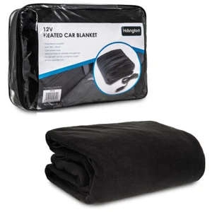 Manta de coche con calefacción 12V acogedora cálida comodidad de viaje emergencia carretera polar 100x140 cm - Imagen 1 de 9
