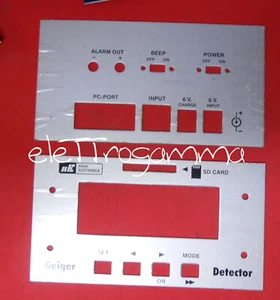 PANNELLO SERIGRAFATO per geiger detector LX1710 NUOVA ELETTRONICA - Picture 1 of 1