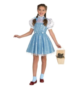 Vestido Disfraz Dorothy Mago de Oz Niño Halloween con Lazos Talla Mediana 8-10 Foto 1 de 3