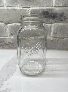 BALL Wide Mouth Mason Jar Quart Size Fruit Design ~9-3/8" tall x 4-1/4" - Picture 1 of 5