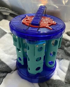 Estuche de Transporte Giratorio Bakugan Bakurack 5 Ventus Azul Teal Verde Bakuclips Torre - Imagen 1 de 9
