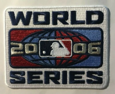 World Series patch Detroit Tigers ST Louis Cardinals 2006 MLB iron on 4.25" wide - Image 1 of 3
