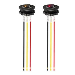 3 Way round Rocker Switch 12V Waterproof 3 Pin 3 Position On/Off/On for RV Truck - Picture 1 of 14