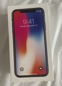 Apple iPhone X Space Gray 64 GB Empty Box Only - Photo 1 sur 1