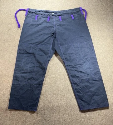 Pantalones Jiu Jitsu A1 Largos Negros/Púrpura Cordón Rodillas Jiu Jitsu Brasileño Foto 1 de 4