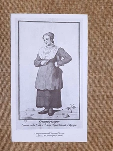 Donna di Campertogno e Civiasco Valsesia Agogna Novara Regno d'Italia 1805-1814 - Picture 1 of 1