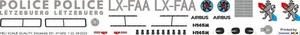 Decal 591 Eurocopter H145M / EC 145T2 Polizei Luxemburg LX-FAA - Picture 1 of 2