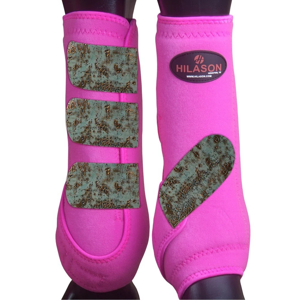 37CN Grandes Hilason Caballo Medicina Botas Deportivas Traseras Pierna Trasera Foto 1 de 1