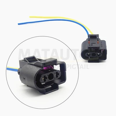 2 Wire Coolant Tank Sensor Connector Repair For Audi A3 A4 A5 A6 A8 1996-2023 - Imagem 1 de 4