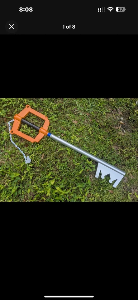 Llavero Kingdom de espuma de poliuretano de Kingdom Hearts Foto 1 de 1