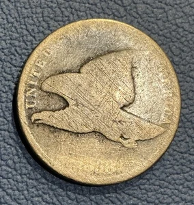 1858 Flying Eagle Cent - Early Copper - Picture 1 of 4