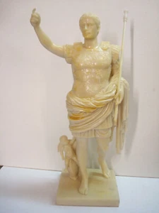 Augustus Prima Porta 1st Citizen Ivory Resin Statue Caesar Veronese Design Rare - Picture 1 of 11