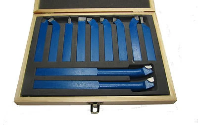 RDGTOOLS 11pc LATHE TURNING/BORING TOOL SET 12MM LATHES TURNING MILLING - Image 1 of 3