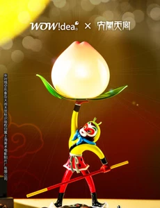 Cute Sun Wukong Heart-shaped Atmosphere Night Light for Bedroom Decor - Picture 1 of 21