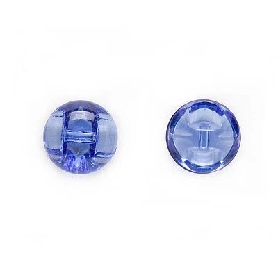 50pcs Transparent Round Acrylic Buttons Decor Clothing Sewing Scrapbooking 12mm - Image 1 of 2