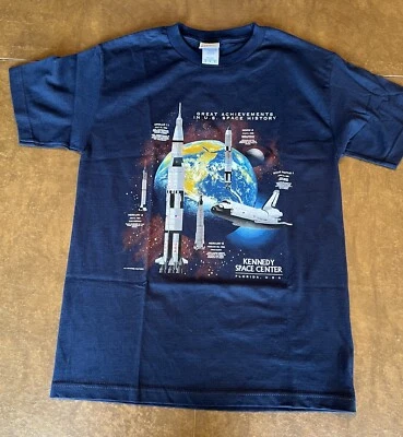 Great Achievements In U.S. Space History T-shirt NASA Kennedy Center NWOT - Image 1 of 4