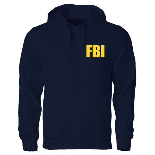 SACAI Felpa con cappuccio FBI Navy CSI CIS Blacklist Swat Las Vegas America sceriffo Texas Route 66