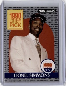 1990-91 NBA HOOPS Basketball Card Lionel Simmons 1990 Lottery Pick Kings 396 - Bild 1 von 2