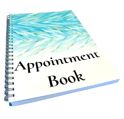 MOKUZAI Salon Appointment Book Hair, Beauty Therapist, Nail & Massage Diary 3 Columns A5