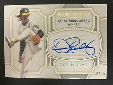 DENNIS ECKERSLEY 2020 DIFINITIVE COLLECTION LEGENDARY AUTO  /35 - A'S - *1631