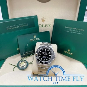 Rolex UNWORN Submariner Black Dial Stainless Steel 124060 No Date 41mm - Picture 1 of 11