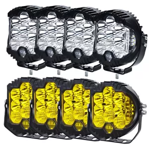 5" 7"inch Round LED Work Light Spot & Flood Driving Fog Headlight Truck Off Road - Picture 1 of 24