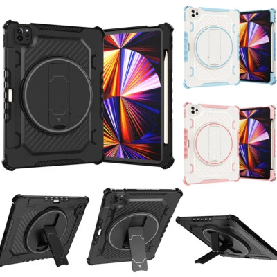 For iPad 11th 10th 9th 8th 7th 6th 5th Generation Kids Roating Stand Case Cover - Image 1 of 4