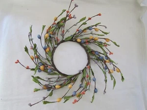 Corona de Primavera de Pascua mini/anillo de vela pepitas pastel lote de 4 piezas corazón tierno NUEVO - Imagen 1 de 7