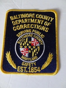 VINTAGE Baltimore County MARYLAND Bureau Corrections Dept. Patch - Bild 1 von 4