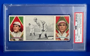 1912 T202 Hassan Dreifachordner Jake Stahl Guarding erste Nicotte/Stahl PSA 4 - Bild 1 von 3