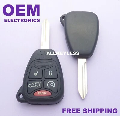 OEM CHRYSLER DODGE JEEP entrada sin llave mando a distancia llavero transmisor + NUEVO ESTUCHE / LLAVE Foto 1 de 2