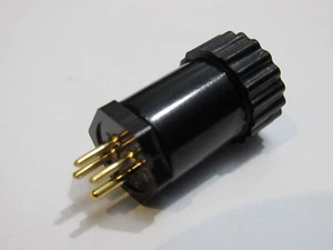 AMPHENOL 1x 4 Pin Male Miniature Hexagonal Panel Connector Plug Hood 126 Series - Picture 1 of 11