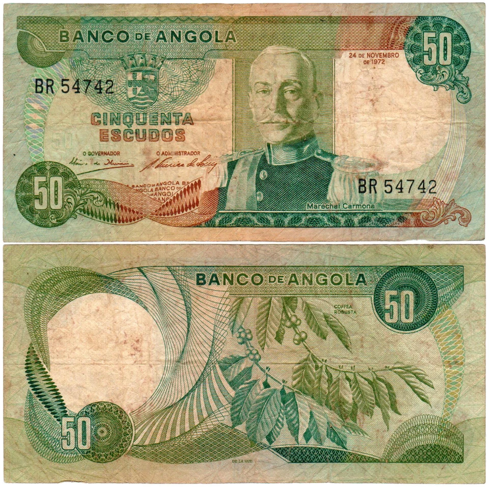 Angola 50 Escudos P#100 (1972) Banco de Angola Fine - Image 1 of 1