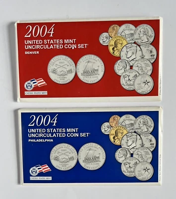 2004 United States Mint Uncirculated Coin Set Philadelphia & Denver - Image 1 of 4