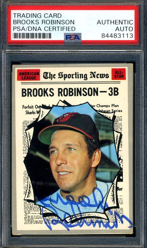 Brooks Robinson PSA DNA Coa Signed 1970 Topps Autograph - Image 1 of 1