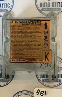 03-05 Módulo de control Infiniti Q45 SRS 98820AS500 OEM Foto 1 de 4