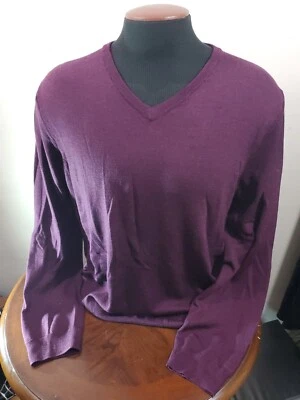 Suéter de lana merino J Crew para hombre XL delgado púrpura Foto 1 de 4