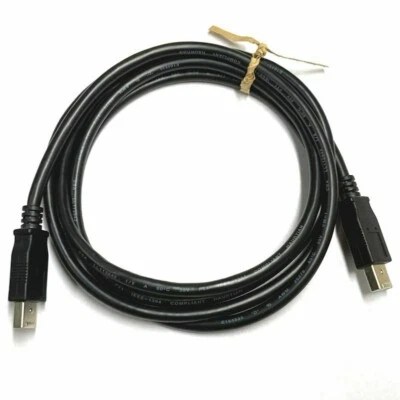 6-Pin to 6 Pin IEEE 1394 FireWire Cable Cord Male to Male 5 ft. 8 in. White Ends - Image 1 of 3