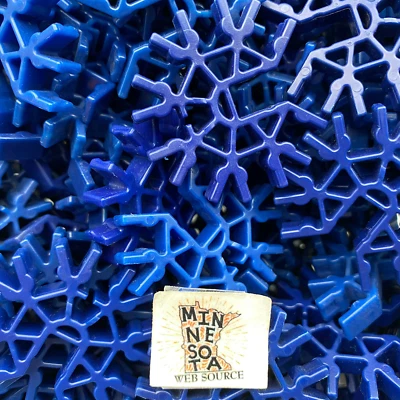 100 Knex Dark Blue Connectors 7 Position 3D - Standard K'nex Replacement Parts - Image 1 of 2